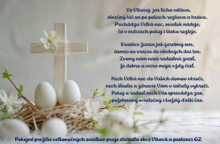 Prianie k VEĽKEJ NOCI